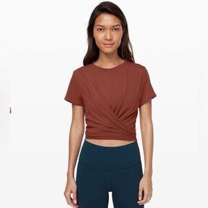 Lululemon Wrap-Front Short Sleeves T-shirt